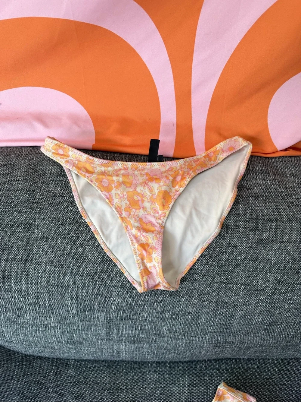 triangl swimwear Floral Bikini Set in Yellow & Pink